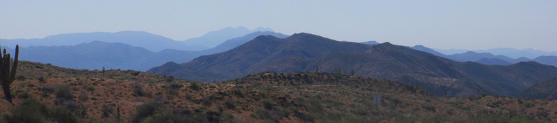 Magnificent bicycle tour view.